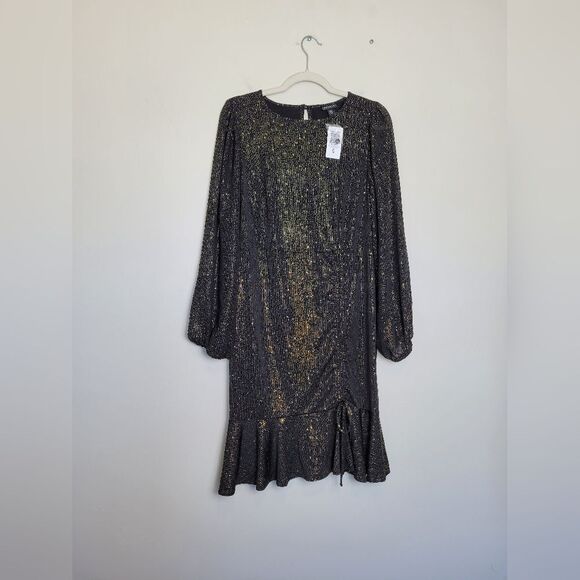 NEW TORRID Sparkly Party Dress Plus Size Formal Event Glam Black Glitter Sleek - Picture 5 of 15